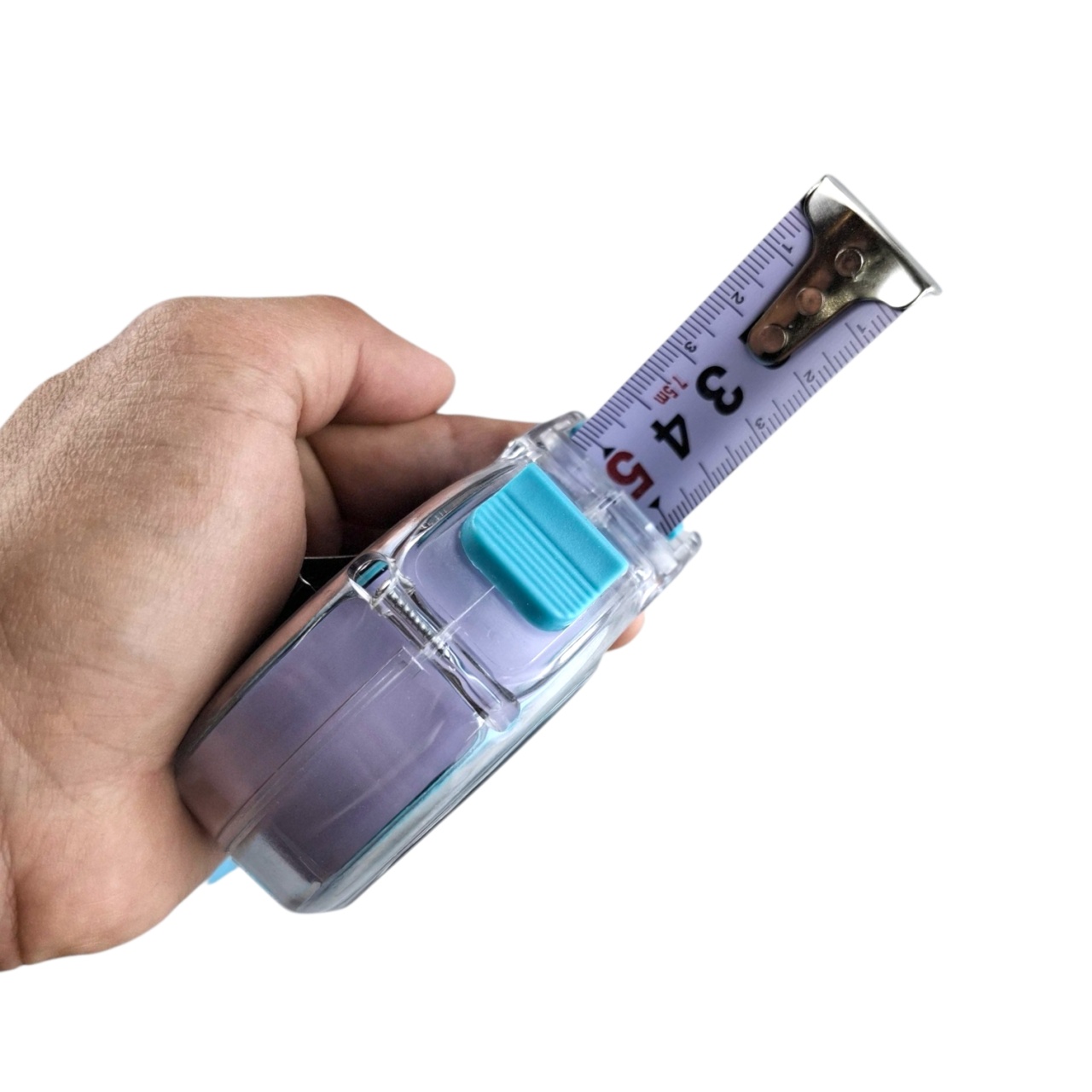 рулетка противоударная (прозрачная) 10 м × 25 мм, "maximum" mx 18341 оптом