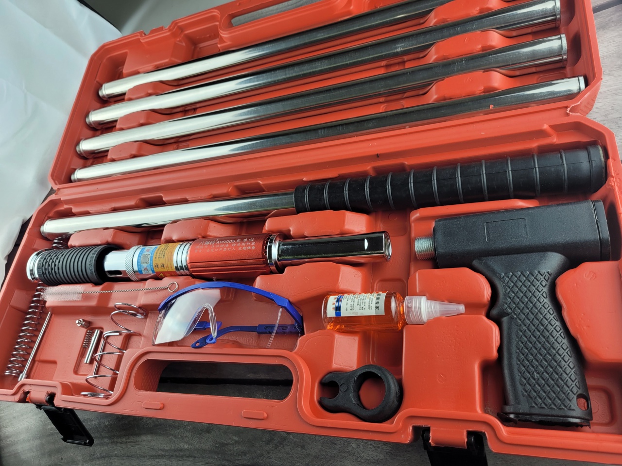 пороховой монтажный пистолет с удлинителями до 3,4 м, кейс, "maximum" mx 17139 (3529) оптом